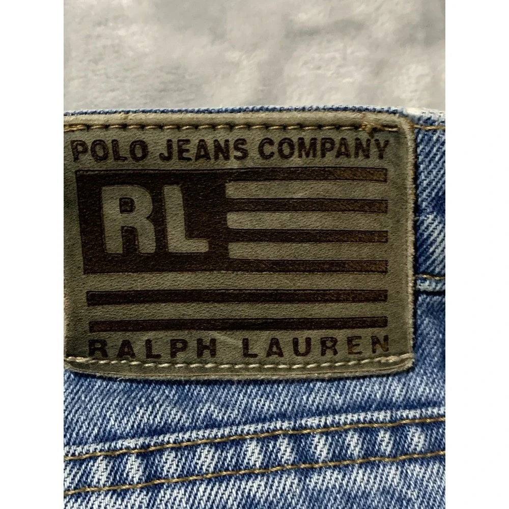 Polo Jeans Co Ralph Lauren Mens Jeans Blue 40x34 Relaxed Fit High Rise Denim
